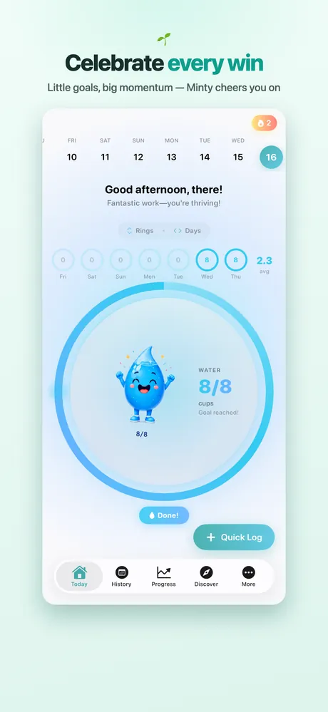 Water tracking ring